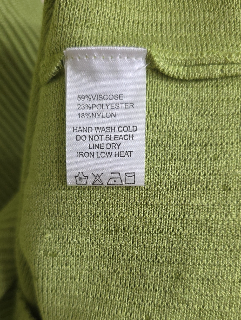 ee:some NWT Avocado Green Sleeveless Ribbed Knit Collared Mini Dress - Picture 4 of 7